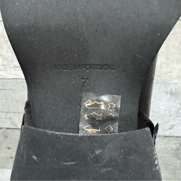 free people Anok Harness Moto Boots in Black Distressed Leather - Sz - 7 - Picture 9 of 13